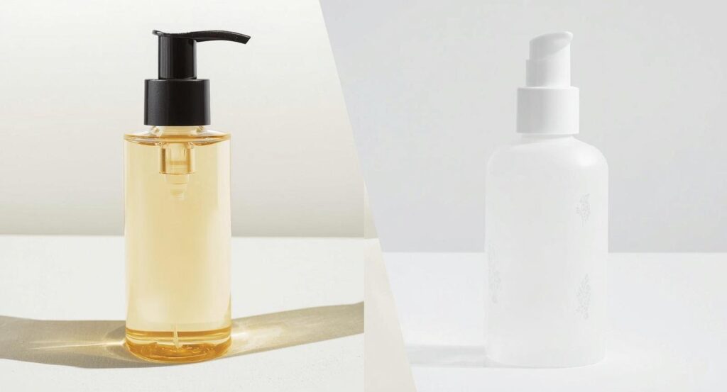 two different types of cleansers